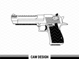 Pistol Black vector 9mm pistol svg file