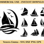 Sailing Boat, Sailboat SVG, Sailing Clipart, Sail Boat Cricut