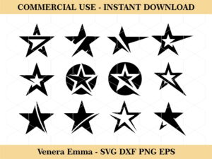 Star Bundle, Star, Star Cut Files For Cricut, Star Clipart