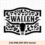 Wallen Leopard Sublimation PNG Morgan Wallen SVG Cut File Cow Head file