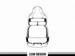 baby bottle vector cut file vector