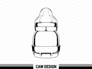 baby bottle vector cut file vector