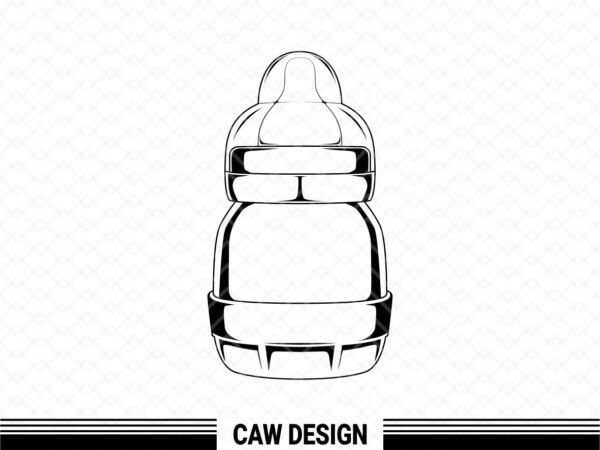 baby bottle vector cut file vector