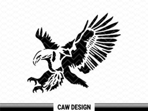 flying eagle svg animals vector