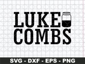 luke combs vector, cut file svg, luke combs png file