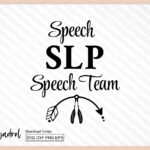 speech pathologist svg, speech SLP speech team