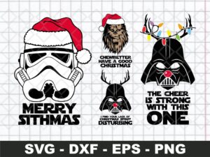 star wars christmas svg