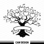 template cricut family tree svg file