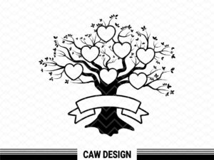 template cricut family tree svg file