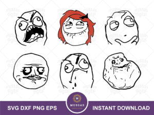 troll face svg troll meme vector layered