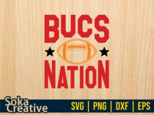 Bucs Nation svg, Buccaneers football png sublimation, retro design high quality file