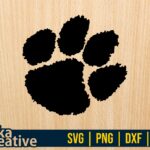 Clemson Tigers SVG, Paws Clipart