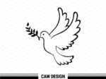 Dove Peace Cut File Peaceful Bird Wedding EPS file