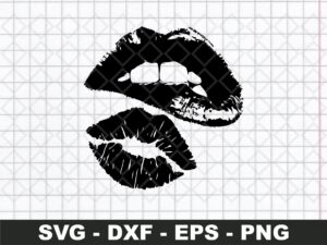 Lips kiss SVG