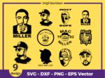 Mac Miller Design Pack SVG Vector PNG Most Dope rap hiphop circles lil peep macadelic tattoo