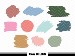 Paint Brush Stroke svg bundle, for key chain cricut