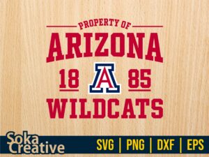 Property of Arizona 1885 wildcats svg file