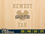 Saints baby svg, Newest Saints Fan, football baby bodysuit Funny design, instant download file