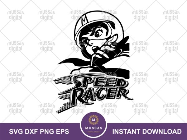 Speed Racer SVG Retro Anime Cut File for Cricut