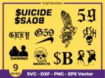 Suicide Boys SVG Toronto xxxtentacion Sadboys Hip hop Tattoo Cricut