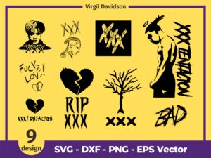 XXXTentacion rip x SVG Bundle