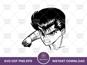 Yusuke Yu Yu Hakusho Vector, Yusuke Urameshi SVG