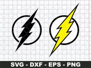 lightning bolt svg clipart layered