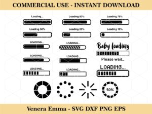 venera - Loading, Loading Vector, Loading Icon, Loading Clipart Cricut