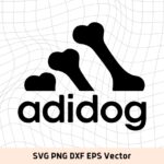 Adidog SVG for Pet Dog Lovers, Adidas Funny Parody