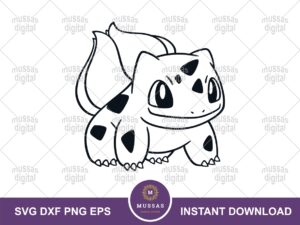 Bulbasaur SVG Cricut, Pokemon Clipart