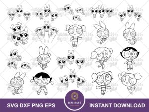 Powerpuff Girls SVG Bundle