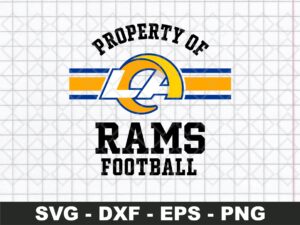 Property of Rams svg cricut design svg