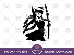 Yuno Gasai Future Diary SVG Vector EPS