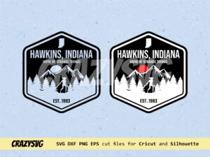 hawkins indiana home of stranger things svg