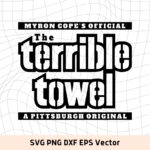 steelers terrible towel svg file cricut