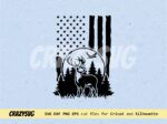 American Flag Deer Hunting SVG 2023