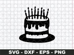 Birthday cake svg