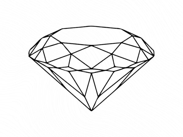 Diamond Outline Clipart