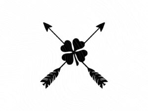 Irish Arrow, Four Leaf Clover, St. Patricks Day JPG