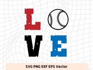 Love Baseball SVG