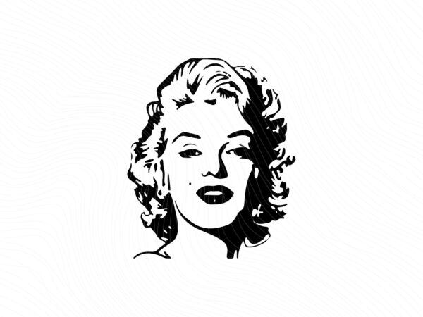 Marilyn Monroe svg, Marylin Silhouette Clip Art JPG