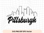 Pittsburgh-City-Outline-SVG