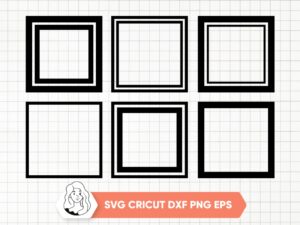 SQUARE FRAME SVG, Digital Download, Frame Clipart