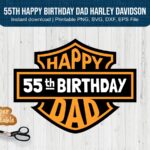 55th-Happy-Birthday-Dad-SVG-PNG-Inspired-Harley-Davidson-printable