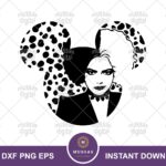 Cruella-SVG-cut-files-cricut-ears-Dalmatians-outline-silhouette-vector