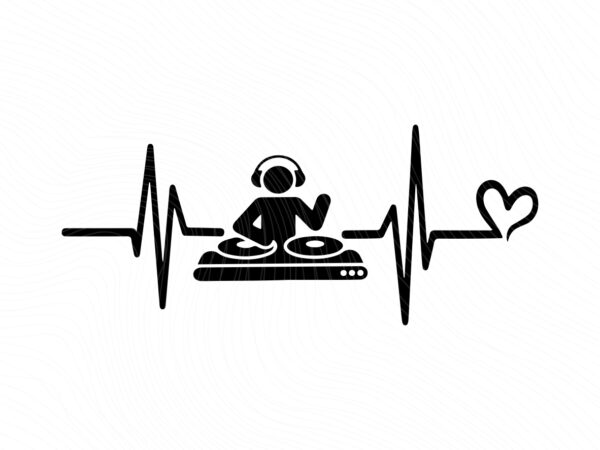 DJBar-Music-Lover-Heartbeat-Liveliness-SVG