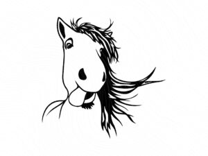 Funny-Face-Horse-SVG