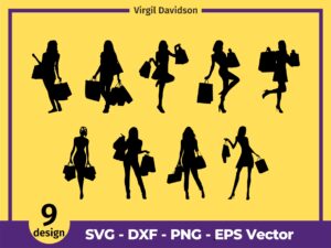 Shopping-Girl-SVG-Cut-Files-Shopping-Girl-Silhouette-Sexy-Girl