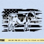 Us-flag-cow-SVG-Dairy-cattle-American-cow