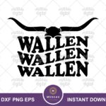 Wallen-All-black-bull-skull-Svg